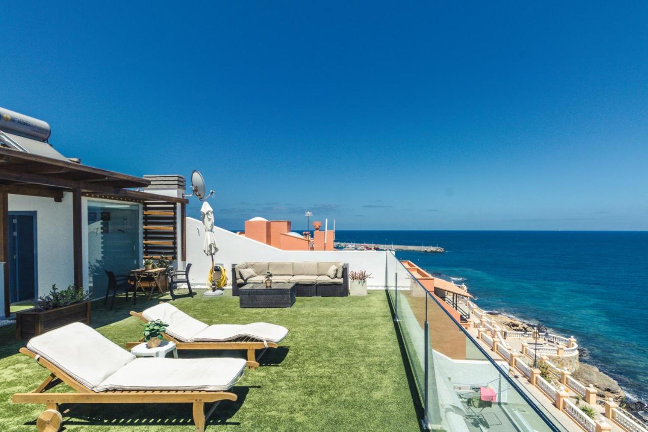 Melenara Beach Avenue Apt Shared Terrace Exterior foto